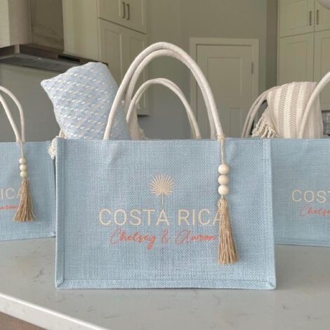 Bride gift jute bags