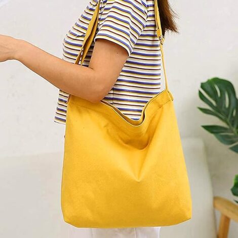 CANVAS SLING BAGS YELLOW