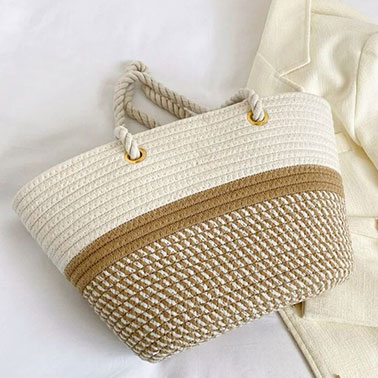 JUTE-ROPE-BAGS-BECH-BAGS-WOOVEN-BECH-BASKET