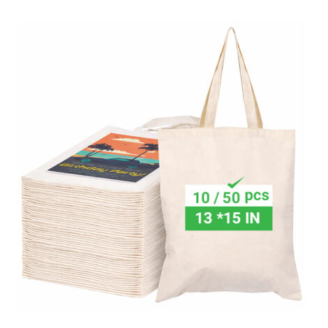 cotton tote bags wholesale 50 pcs pack